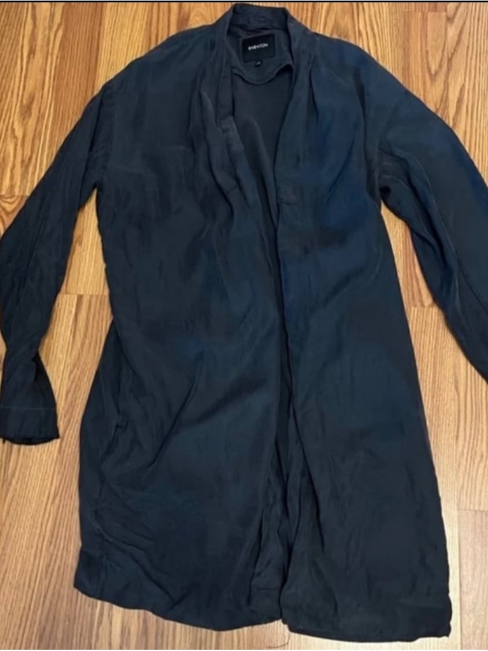 Babaton Black Open-Front cardigan